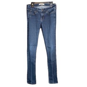 Hollister Women’s Blue Stretch Denim Low Rise Skinny Jeans Size 5R